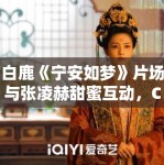 白鹿《宁安如梦》片场与张凌赫甜蜜互动，CP经济新观察！